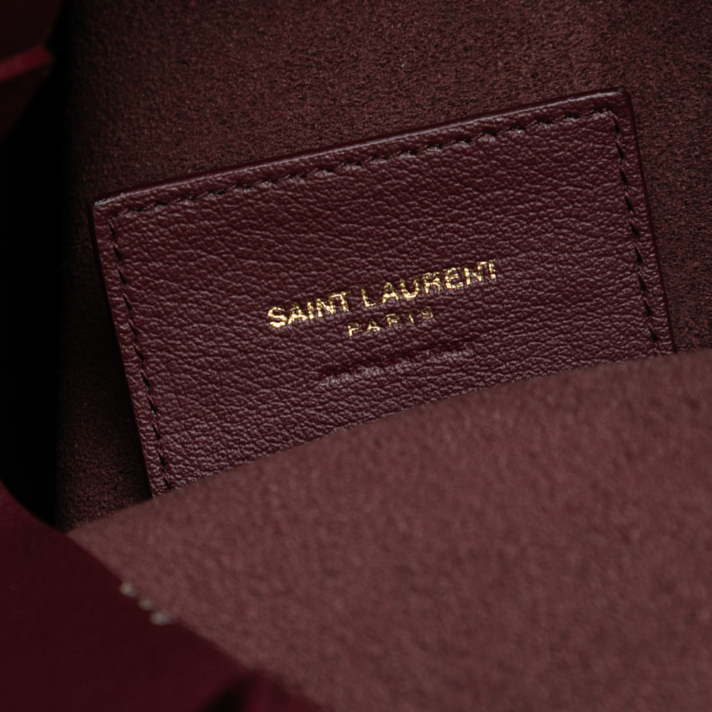 Pre-Loved Saint Laurent North South Leather Shopping Tote - Picture 5 of 7